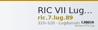 RIC VII Lugdunum 89 — CANOA