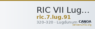 RIC VII Lugdunum 91 — CANOA