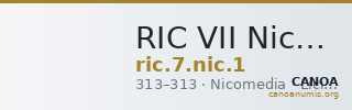 RIC VII Nicomedia 1 — CANOA