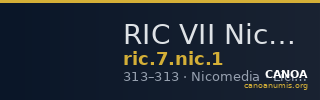 RIC VII Nicomedia 1 — CANOA