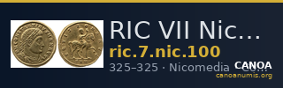 RIC VII Nicomedia 100 — CANOA