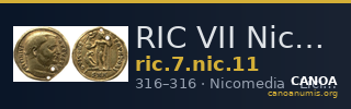 RIC VII Nicomedia 11 — CANOA