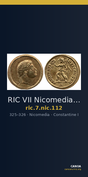 RIC VII Nicomedia 112 — CANOA