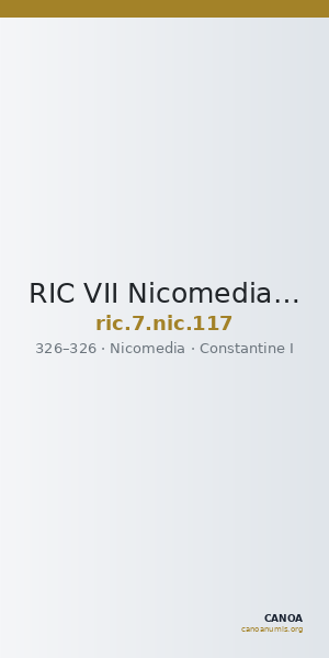 RIC VII Nicomedia 117 — CANOA