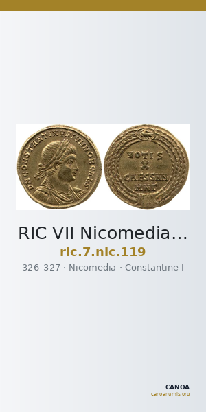 RIC VII Nicomedia 119 — CANOA