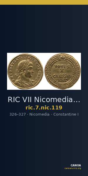 RIC VII Nicomedia 119 — CANOA