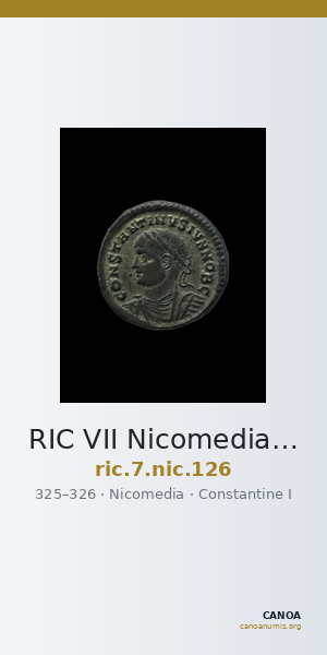 RIC VII Nicomedia 126 — CANOA