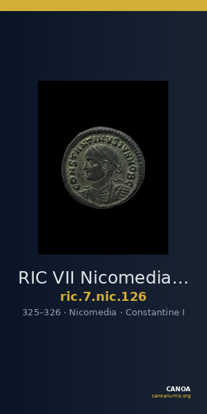 RIC VII Nicomedia 126 — CANOA