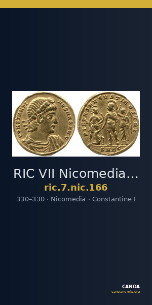 RIC VII Nicomedia 166 — CANOA
