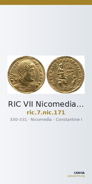 RIC VII Nicomedia 171 — CANOA