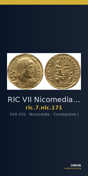 RIC VII Nicomedia 171 — CANOA