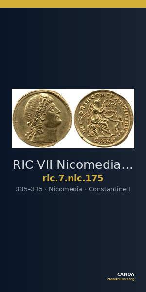 RIC VII Nicomedia 175 — CANOA