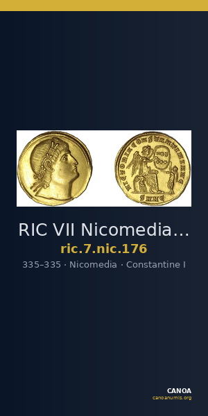 RIC VII Nicomedia 176 — CANOA