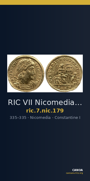 RIC VII Nicomedia 179 — CANOA