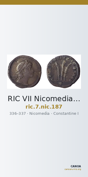 RIC VII Nicomedia 187 — CANOA