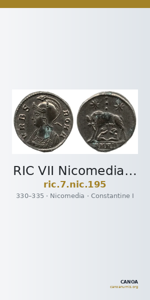 RIC VII Nicomedia 195 — CANOA