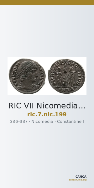 RIC VII Nicomedia 199 — CANOA