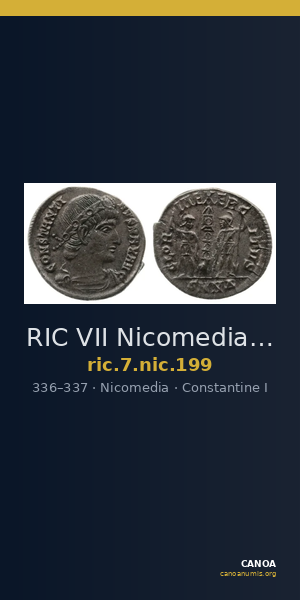 RIC VII Nicomedia 199 — CANOA