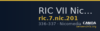 RIC VII Nicomedia 201 — CANOA
