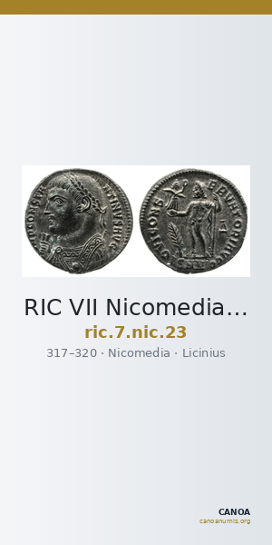 RIC VII Nicomedia 23 — CANOA