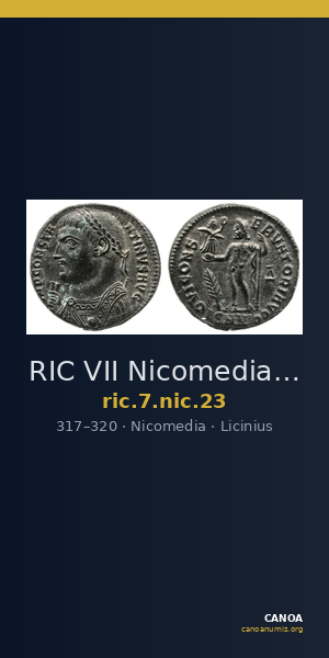 RIC VII Nicomedia 23 — CANOA