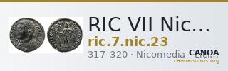RIC VII Nicomedia 23 — CANOA