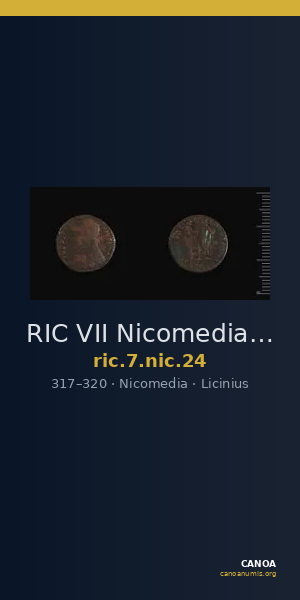 RIC VII Nicomedia 24 — CANOA
