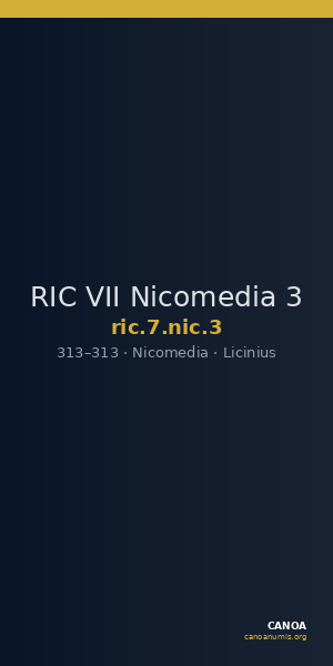 RIC VII Nicomedia 3 — CANOA