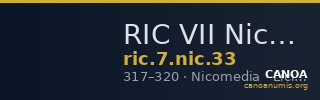 RIC VII Nicomedia 33 — CANOA