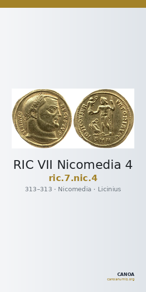 RIC VII Nicomedia 4 — CANOA