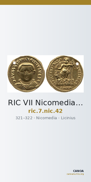 RIC VII Nicomedia 42 — CANOA
