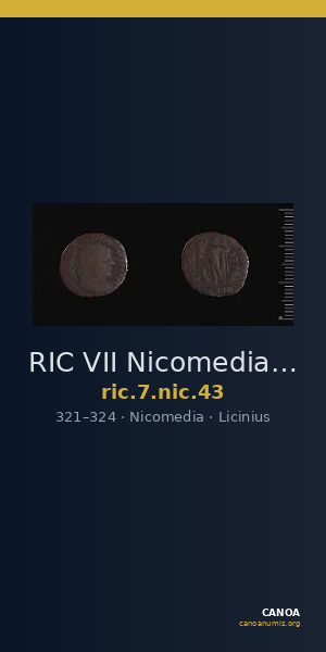 RIC VII Nicomedia 43 — CANOA