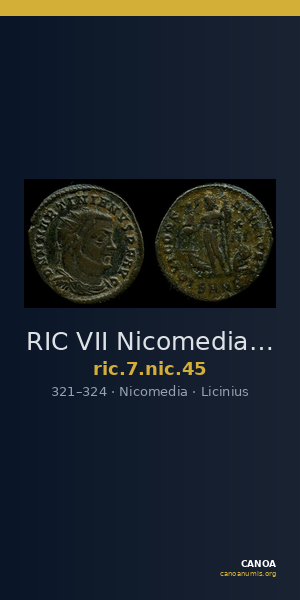 RIC VII Nicomedia 45 — CANOA