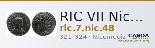 RIC VII Nicomedia 48 — CANOA