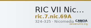RIC VII Nicomedia 69A — CANOA