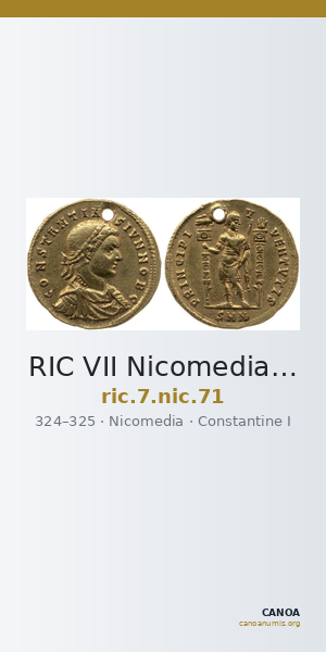 RIC VII Nicomedia 71 — CANOA