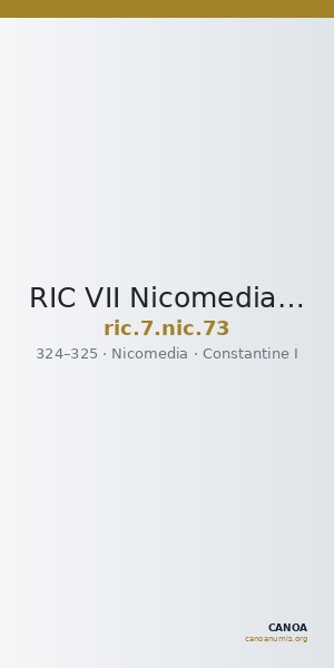 RIC VII Nicomedia 73 — CANOA