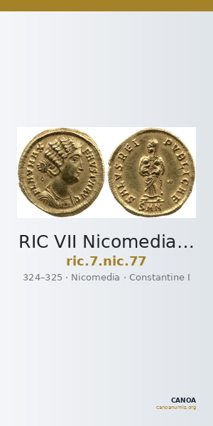 RIC VII Nicomedia 77 — CANOA