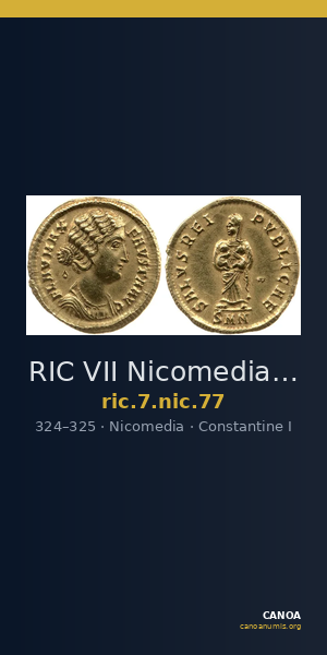 RIC VII Nicomedia 77 — CANOA