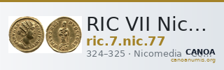 RIC VII Nicomedia 77 — CANOA