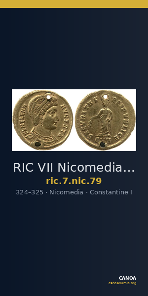 RIC VII Nicomedia 79 — CANOA