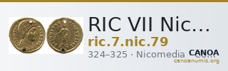 RIC VII Nicomedia 79 — CANOA