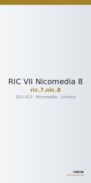 RIC VII Nicomedia 8 — CANOA