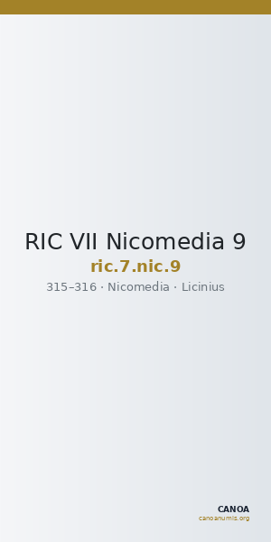 RIC VII Nicomedia 9 — CANOA