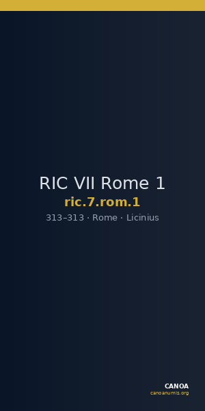 RIC VII Rome 1 — CANOA