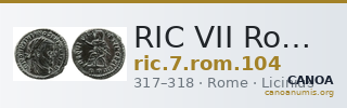 RIC VII Rome 104 — CANOA