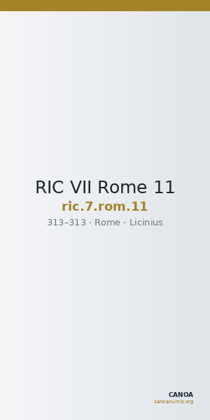RIC VII Rome 11 — CANOA