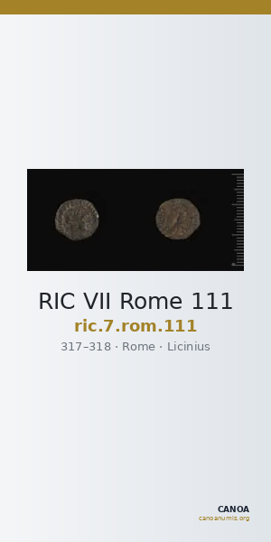 RIC VII Rome 111 — CANOA