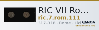 RIC VII Rome 111 — CANOA