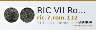 RIC VII Rome 112 — CANOA